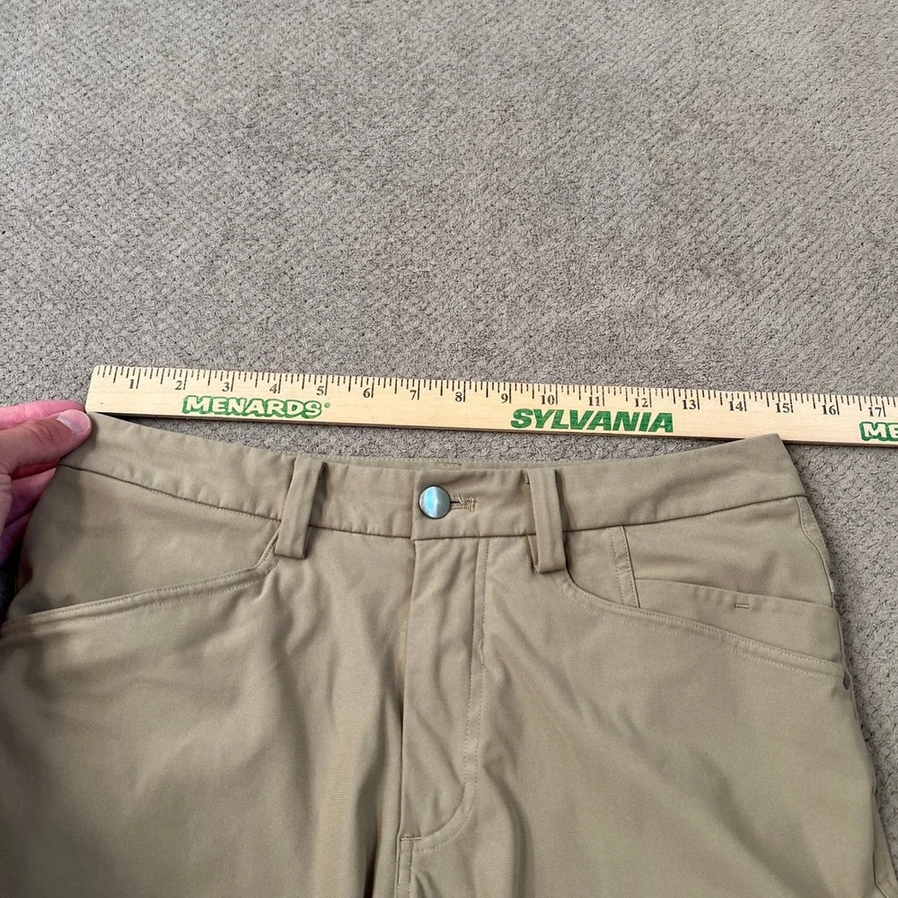 Lululemon Commission Pant Classic Tan Khaki Mens 30 34 Inseam Technical Trousers